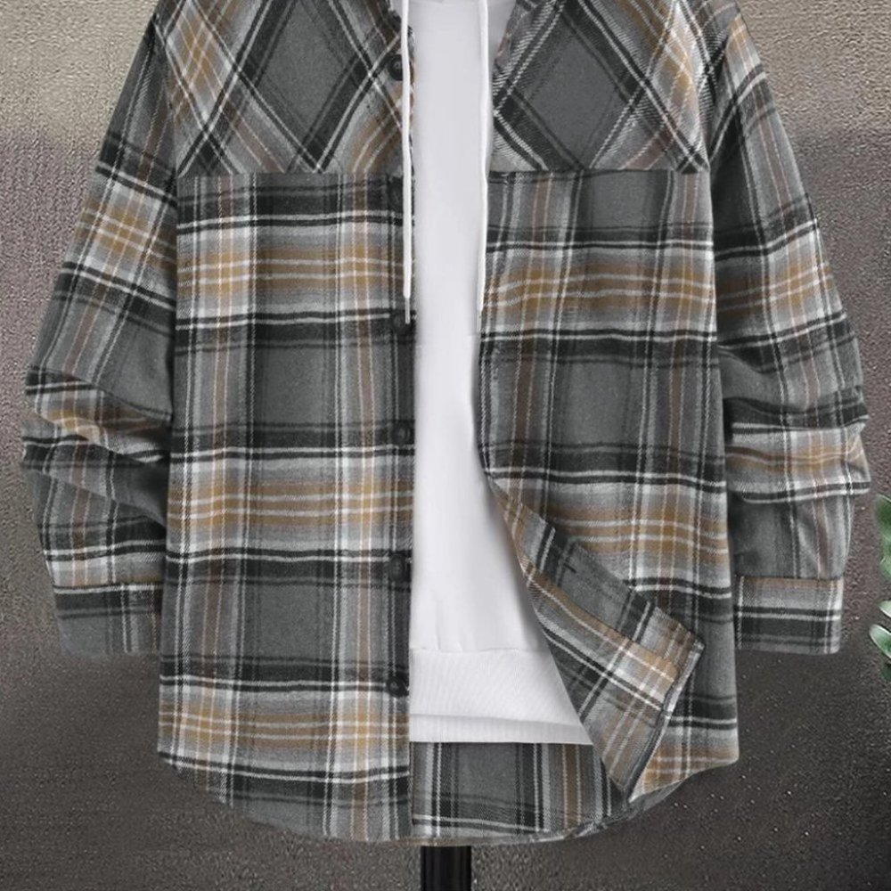 Tan Mens Shoulder Coat - Picture 2 of 6